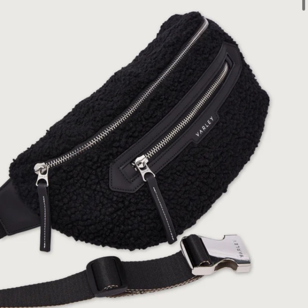 Varley Kansa Sherpa Belt Bag Black Sherpa Fanny Pack